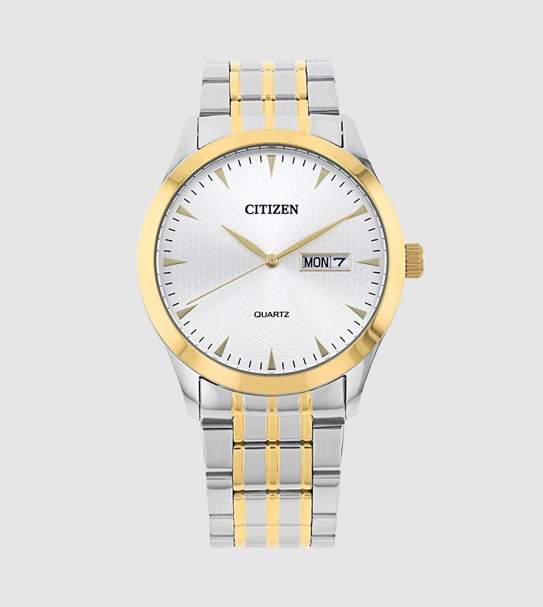 DZ5014-53A Citizen Stainless Steel White Dial 42mm Men’s Quartz Watch. - Timecheck