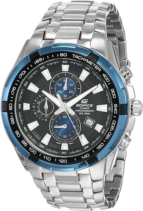 EF-539D-1A2VUDF Casio Edifice Chronograph Black Analog Stainless Steel Men's Watch. - Timecheck