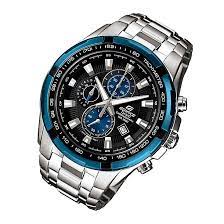 EF-539D-1A2VUDF Casio Edifice Chronograph Black Analog Stainless Steel Men's Watch. - Timecheck