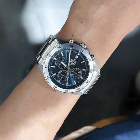 EFR-526D-2AVUDF Casio Edifice Chronograph Stainless Steel Chain Men's Watch. - Timecheck