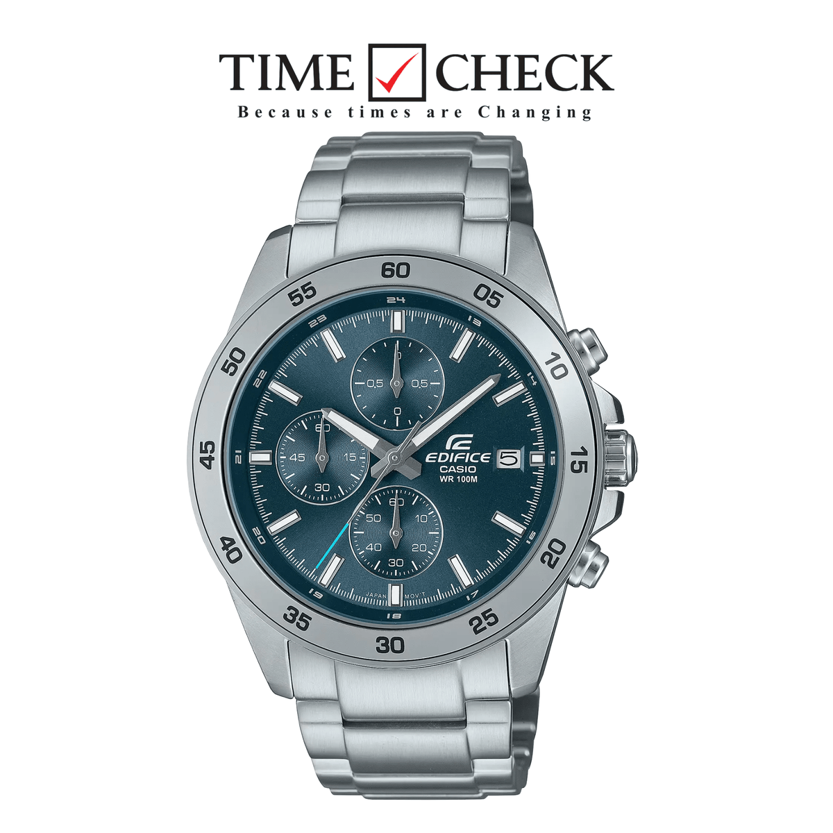 EFR-526D-2AVUDF Casio Edifice Chronograph Stainless Steel Chain Men's Watch. - Timecheck