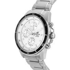 EFR-526D-7AVUDF Casio Edifice Chronograph White Dial Silver Steel Band Men's Watch. - Timecheck