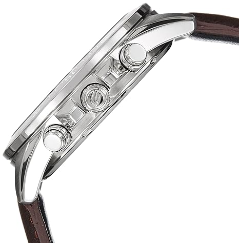 EFR-546L-7AVUDF Casio Edifice Brown Leather Strap Chronograph White Dial Men's Watch. - Timecheck