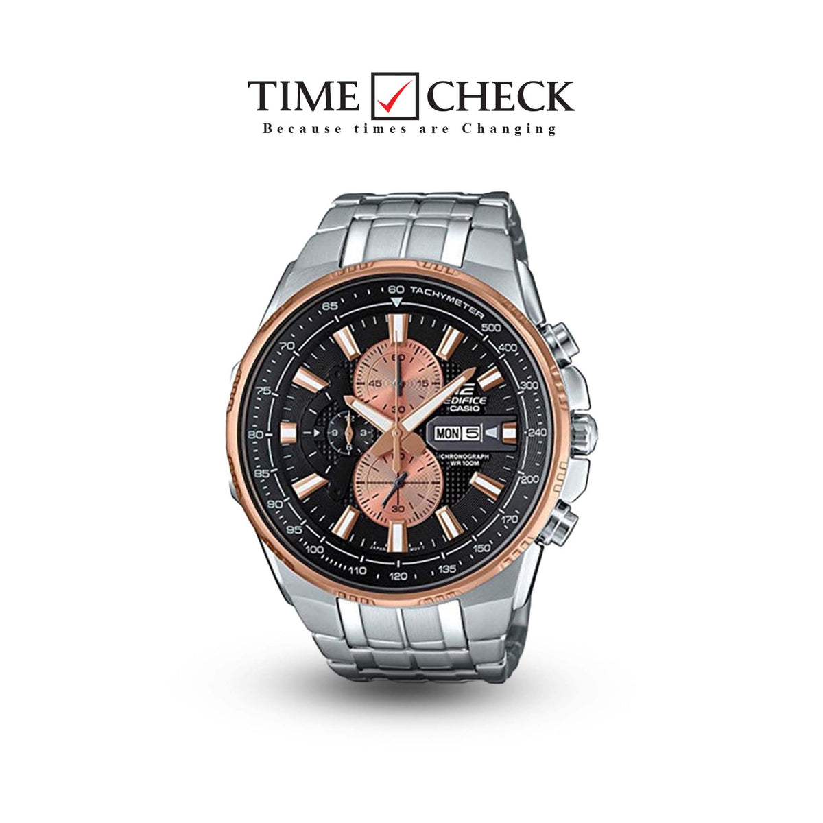 EFR-549D-1B9VUDF Casio Edifice Chronograph Stainless Steel Band Watch For Men's. - Timecheck