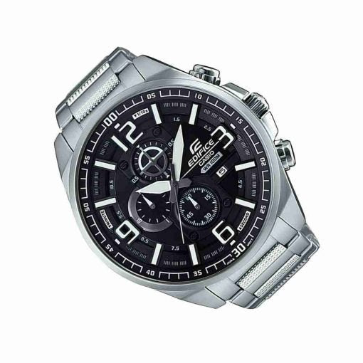 EFR-555D-1AVUDF Casio Edifice Black Dial Stainless steel Chronograph Men's Watch. - Timecheck