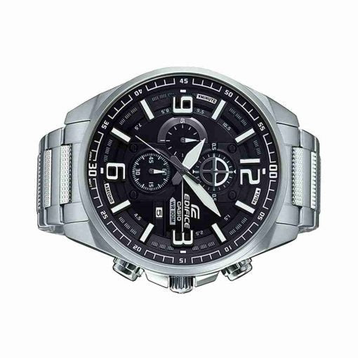 EFR-555D-1AVUDF Casio Edifice Black Dial Stainless steel Chronograph Men's Watch. - Timecheck