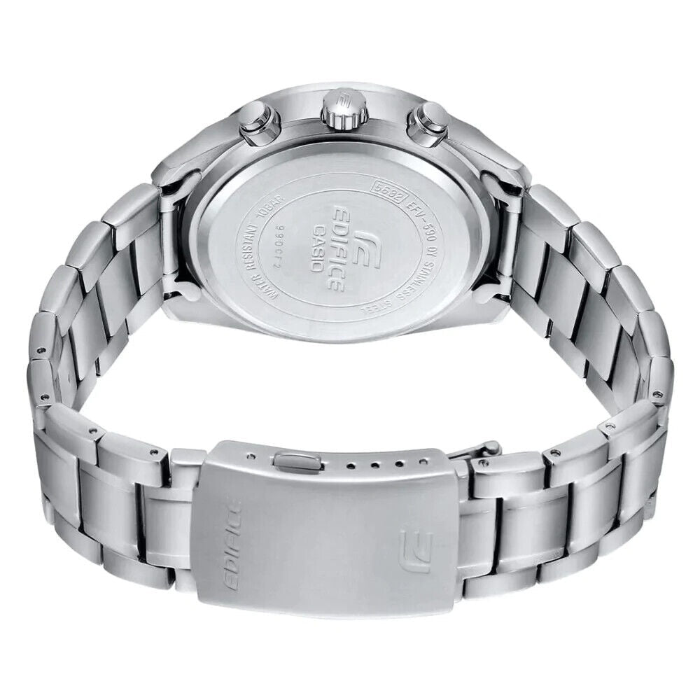 EFV-590D-1AVUDF CASIO BLACK DIAL STAINLESS STEEL EDIFICE BLACK DIAL MEN'S WATCH - Timecheck