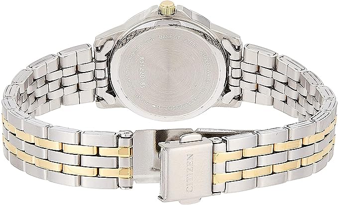 EQ0608-55A CITIZEN QUARTZ WHITE DIAL TWO-TONE WOMEN'S WATCH. - Timecheck