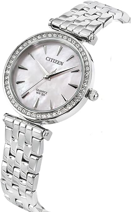ER0210-55Y CITIZEN CRYSTAL PINK MOTHER OF PEARL DIAL WOMEN'S WATCH. - Timecheck