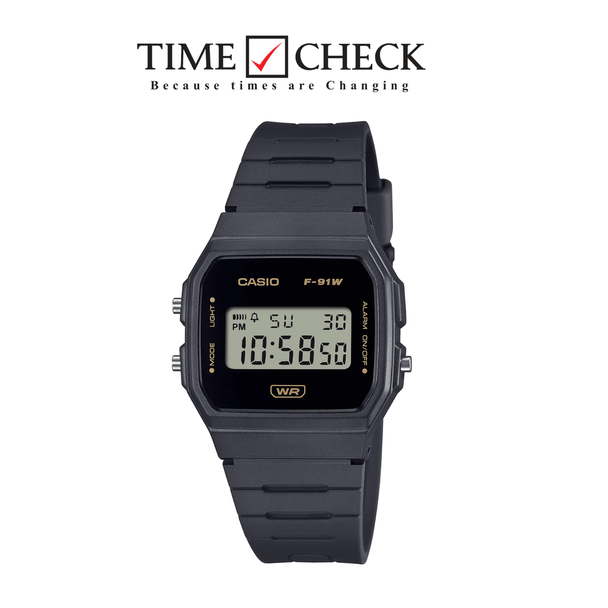 F-91WB-8A Casio digital LCD lightweight and slim men's watch - Timecheck
