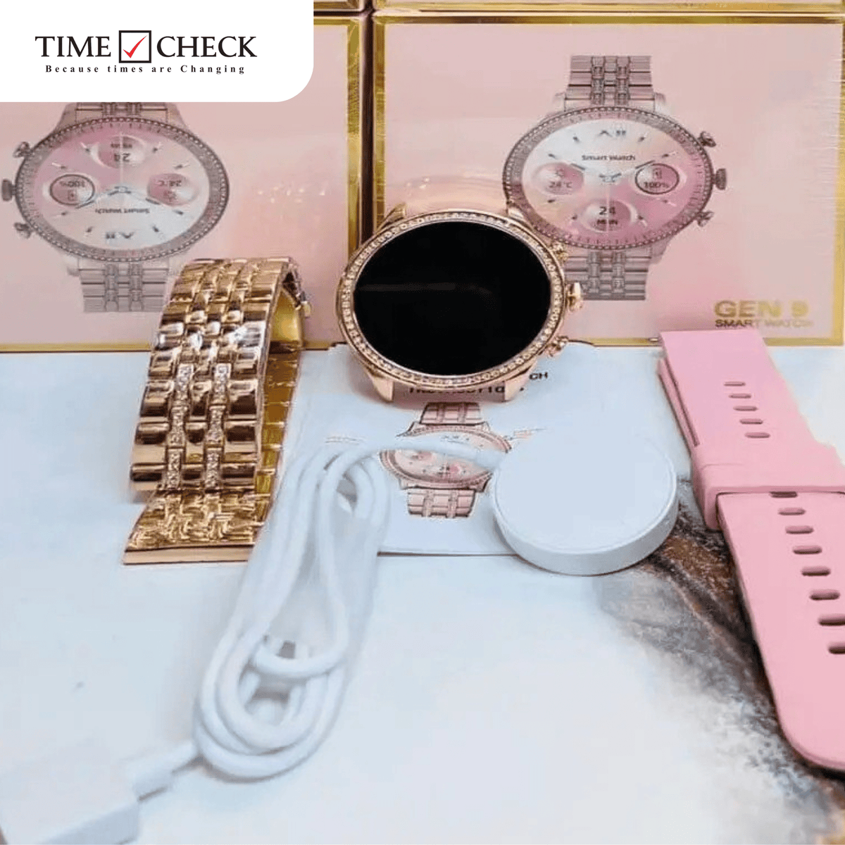 GEN 9 Smart Watch, Fitness Trackers With Heart Rate Monitor For ladies - Timecheck