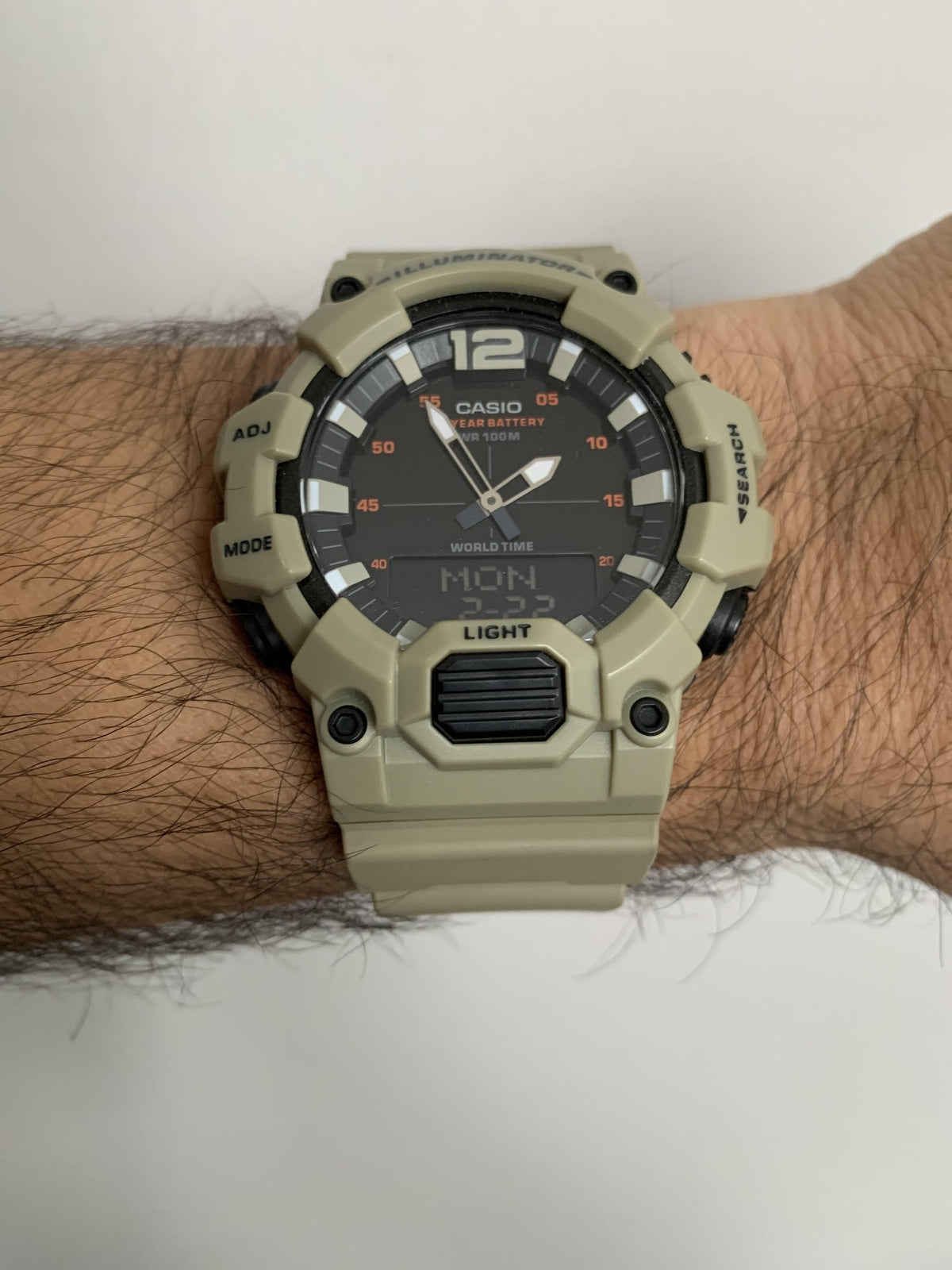 HDC-700-3A3VDF Casio Analog Digital Illuminator Quartz Analog Digital Men's Watch. - Timecheck