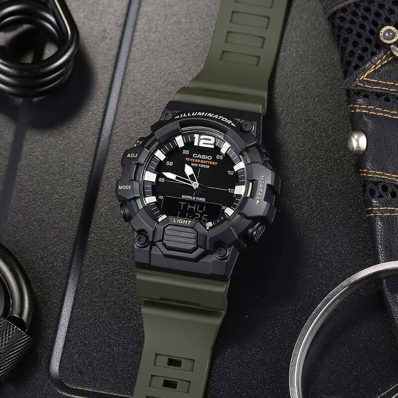 HDC-700-3AVDF Casio Analog Digital Illuminator Quartz Analog Digital Men's Watch. - Timecheck