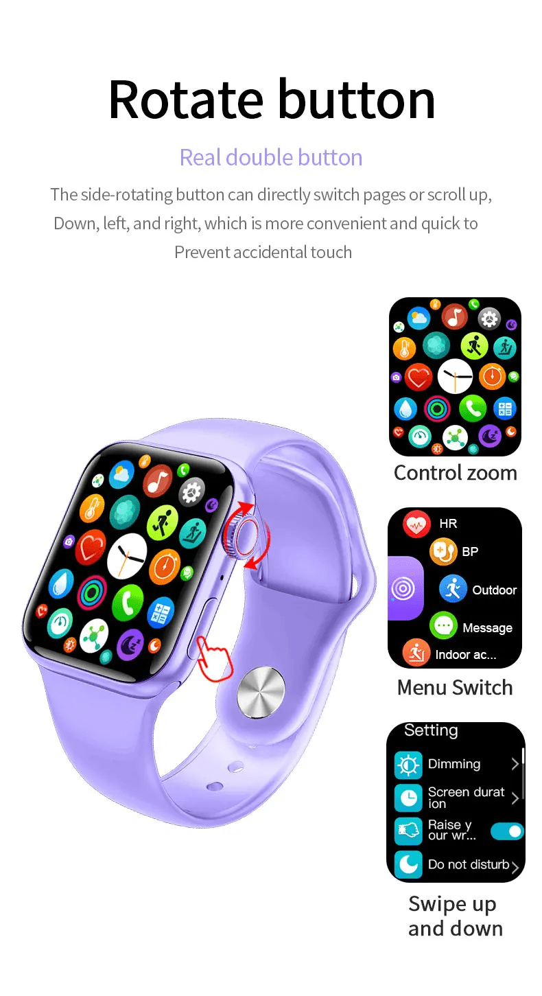 HELLO M26-PLUS Smart Watch, Fitness Trackers With Heart Rate Monitor, Unisex Watch. - Timecheck