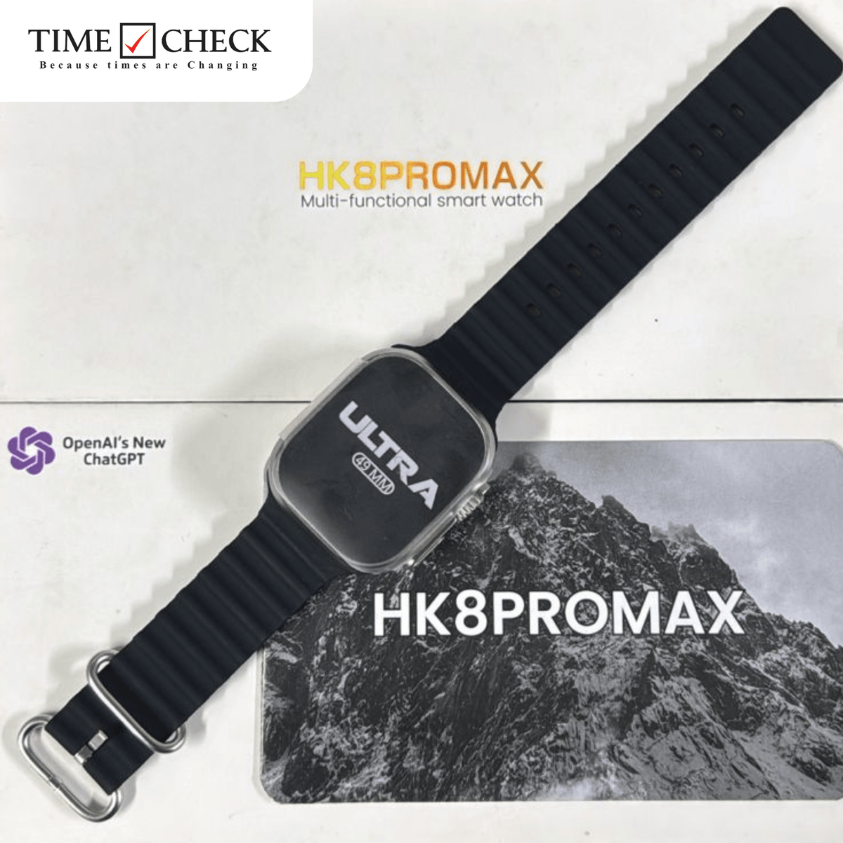 HK8PROMAX Smart Watch, Fitness Trackers With Heart Rate Monitor, Unisex Watch - Timecheck