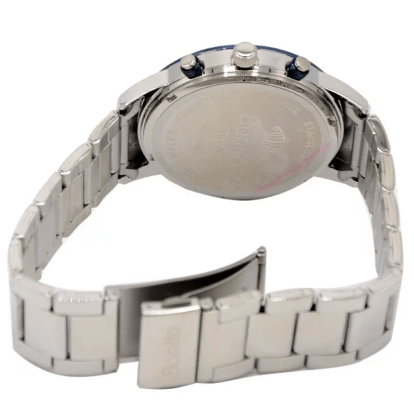 K-7008 BONITO Silver Dial Stainless Steel Chain Silver Analog Quartz Men's Watch. - Timecheck
