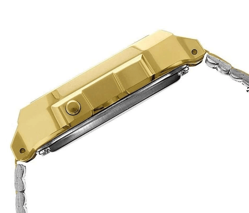 LA-680WGA-9DF Casio Vintage Gold Metal Band Illuminator Digital Unisex Watch. - Timecheck