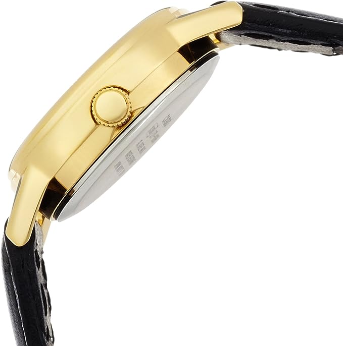 LTP-1095Q-1A Casio Black Dial Black Leather Analog Quartz Women's Watch. - Timecheck