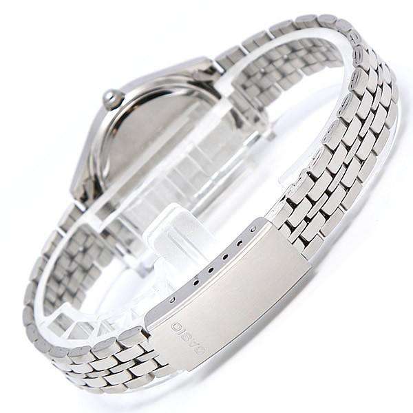 LTP-1129A-7BRDF Casio Silver Dial Stainless Steel Chain Analog Quartz Women's Watch. - Timecheck