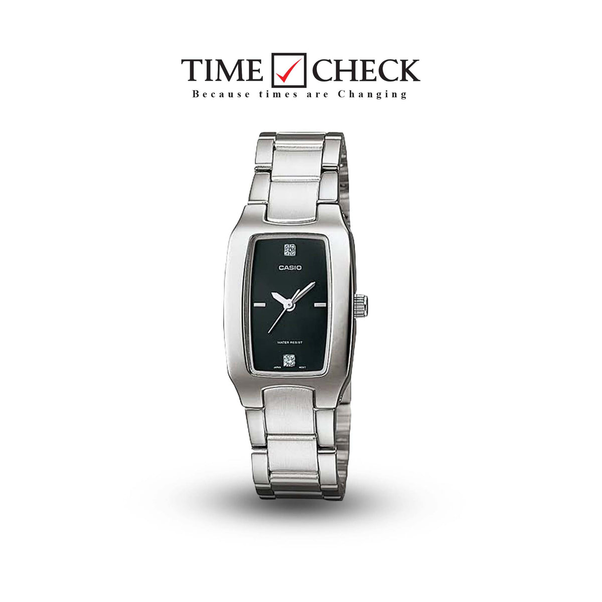 LTP-1165A-1C2DF Casio Classic Stainless Steel Bracelet Analog Quartz Women's Watch. - Timecheck