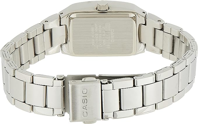 LTP-1165A-7C2DF Casio Women's (Silver/White) Stainless Steel Analog Quartz Watch. - Timecheck