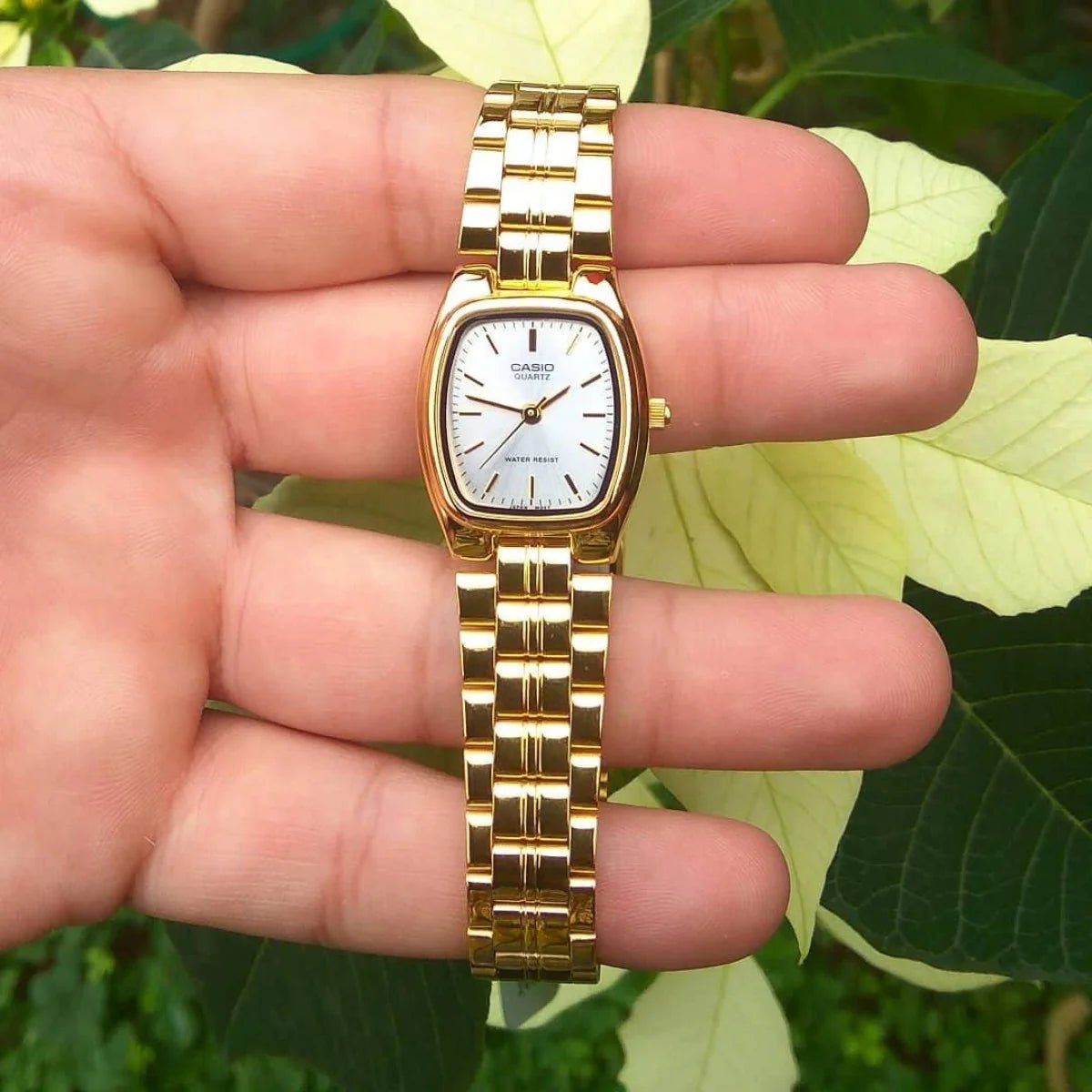 LTP-1169N-7ARDF Casio White Dial Stainless Steel Analog Quartz Wrist Watch for Women. - Timecheck