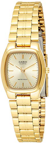 LTP-1169N-9ARDF Casio Gold Dial Stainless Steel Analog Quartz Wrist Watch for Women. - Timecheck