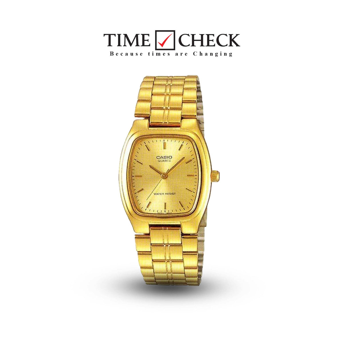 LTP-1169N-9ARDF Casio Gold Dial Stainless Steel Analog Quartz Wrist Watch for Women. - Timecheck