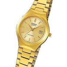 LTP-1170N-9ARDF Casio Gold Dial Stainless Steel Analog Quartz Women's Watch. - Timecheck