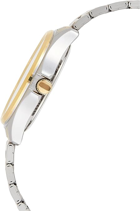 LTP-1183G-7ADF Casio Silver Dial Steel And Gold Chain Analog Quartz Women's Watch. - Timecheck