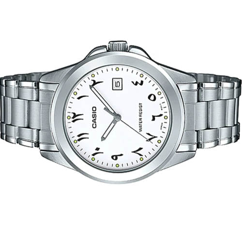 LTP-1215A-7B3DF Casio White Dial Stainless Steel Analog Quartz Women's Watch. - Timecheck