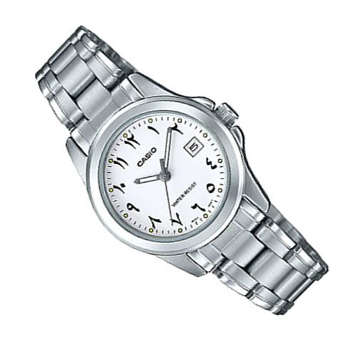 LTP-1215A-7B3DF Casio White Dial Stainless Steel Analog Quartz Women's Watch. - Timecheck