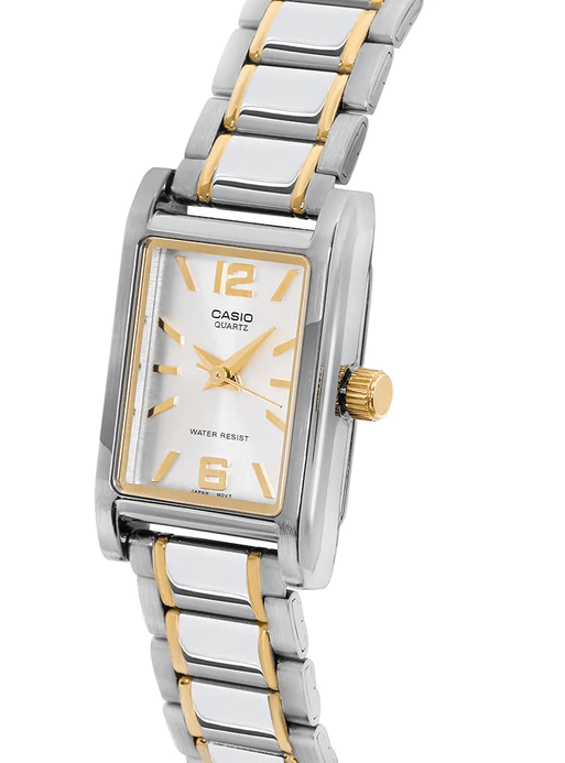 LTP-1235SG-7ADF Casio Silver Dial Stainless Steel Analog Quartz Women's Watch. - Timecheck