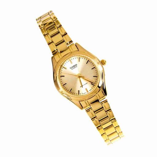 LTP-1275G-9ADF Casio Gold Dial Stainless Steel Analog Quartz Women's Watch. - Timecheck