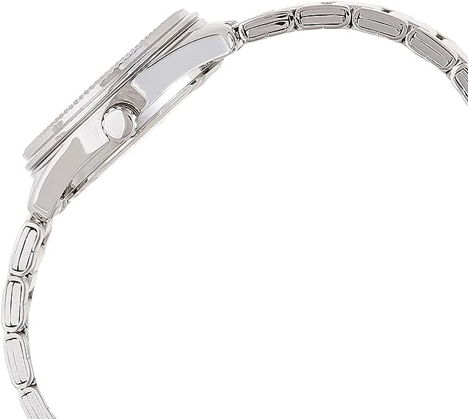 LTP-1302D-1A1VDF Casio Stainless Steel Analog Black Dial Watch Women Watch. - Timecheck