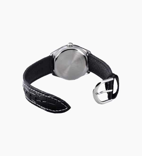 LTP-1302L-1AVDF Casio Black Dial Leather Strap Analog Quartz Women's Watch. - Timecheck