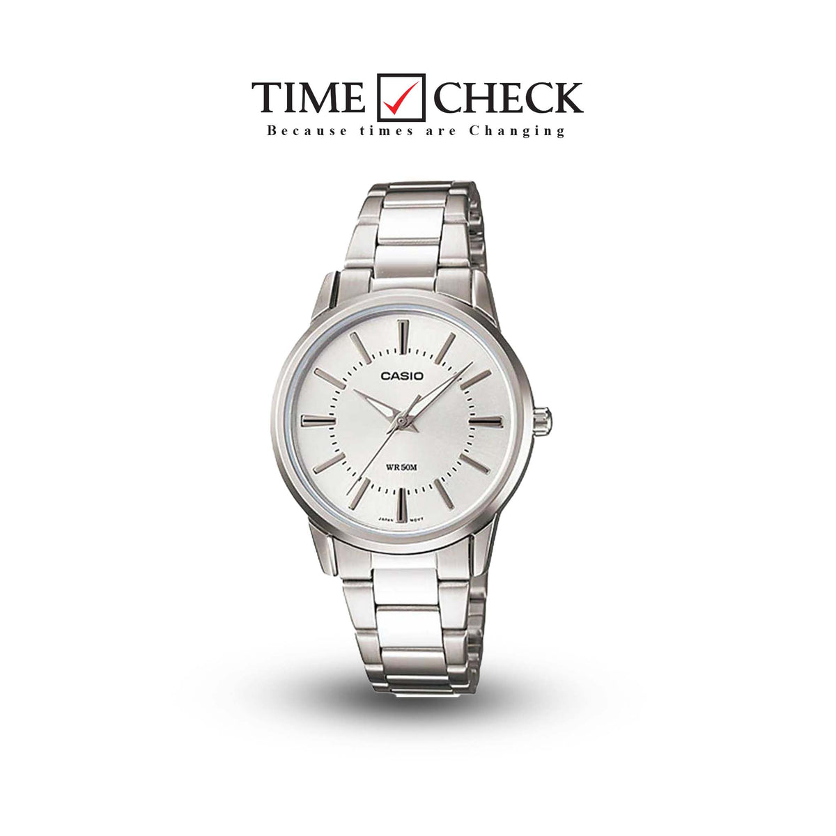 LTP-1303D-7AVDF Casio White Dial Analog Quartz Women's Watch. - Timecheck
