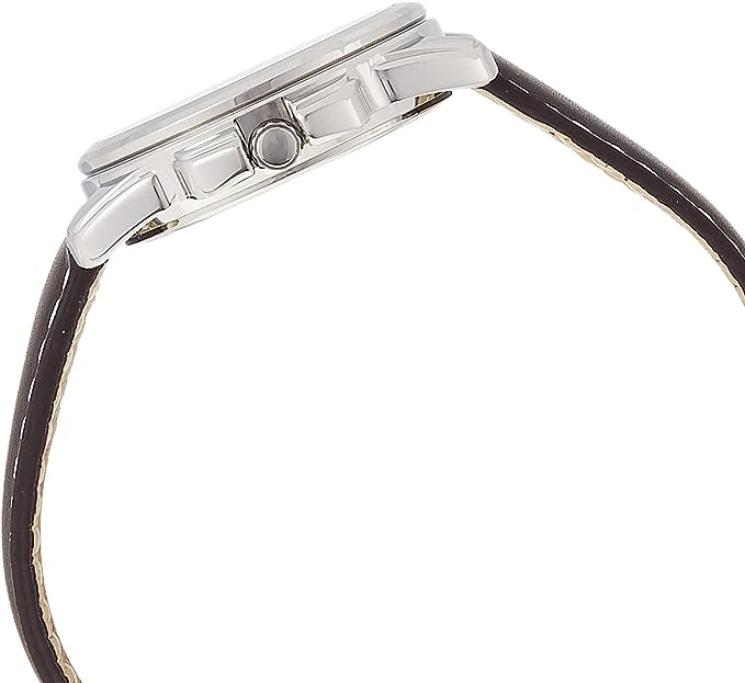 LTP-1314L-7AVDF Casio White Dial Leather Strap Analog Quartz Women's Watch. - Timecheck