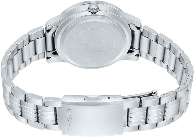 LTP-1358D-1AVDF Casio Black Dial Stainless Steel Analog Quartz Women's Watch. - Timecheck