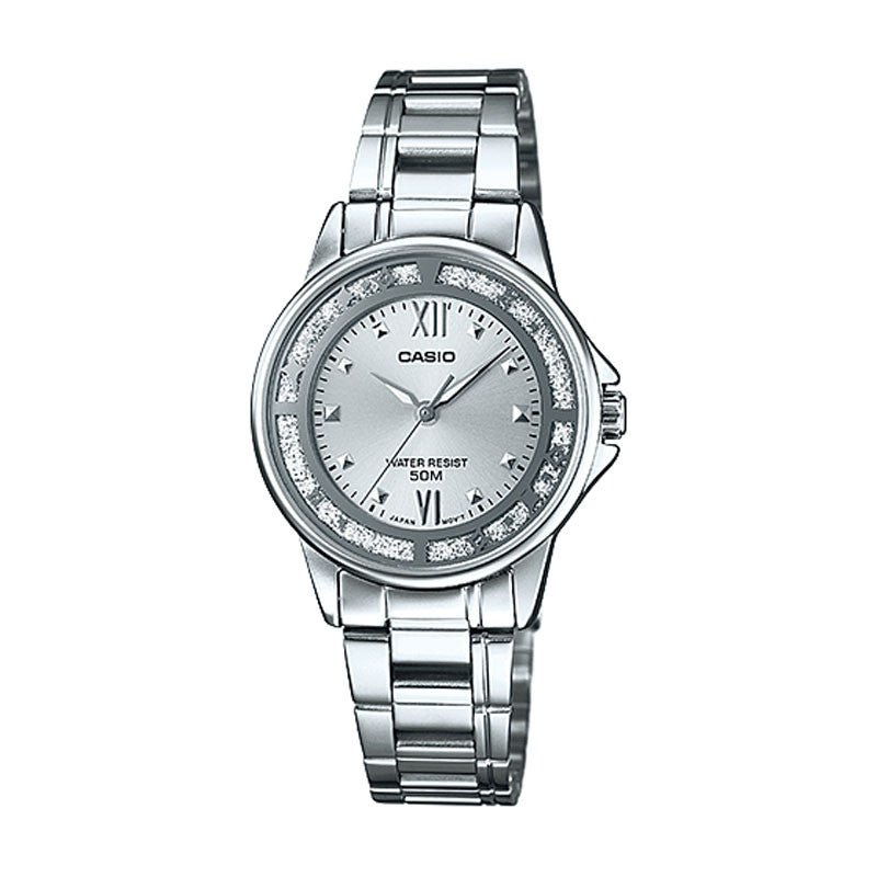 LTP-1391D-7AVDF Casio Silver Dial Stainless Steel Analog Quartz Women's Watch. - Timecheck