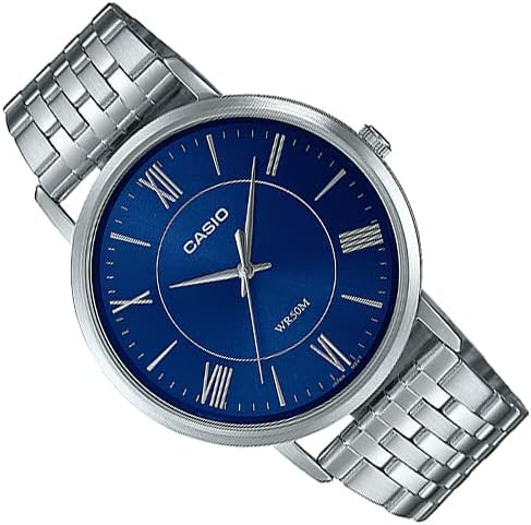 LTP-B110D-2AVDF Casio Blue Dial Stainless Steel Analog Quartz Women's Watch. - Timecheck