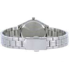 LTP-E104D-1A1AVEF Casio Black Dial Stainless Steel Analog Quartz Women's Watch. - Timecheck