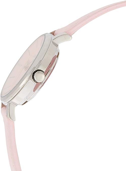 LTP-E143DBL-4A2DR Casio pink leather strap & pink analog dial women's watch. - Timecheck