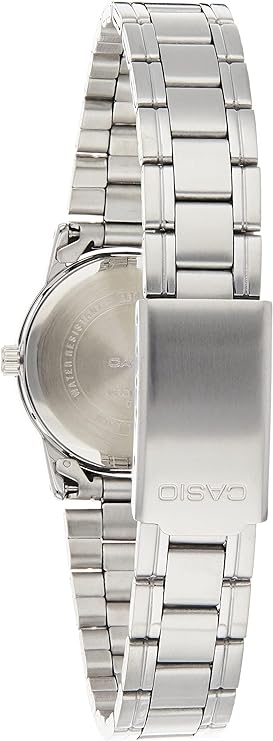 LTP-V002D-1B3UDF Casio Black Dial Stainless Steel Analog Quartz Women's Watch. - Timecheck