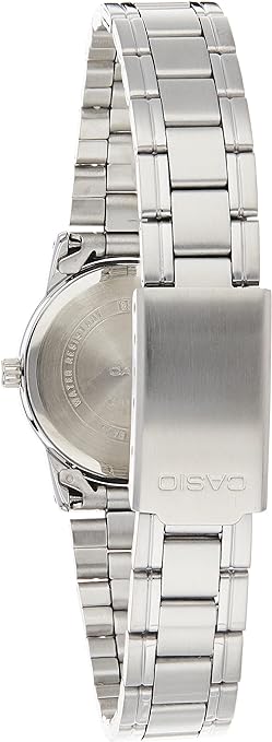 LTP-V002D-2B3UDF Casio Blue Dial Stainless Steel Chain Analog Women's Watch. - Timecheck