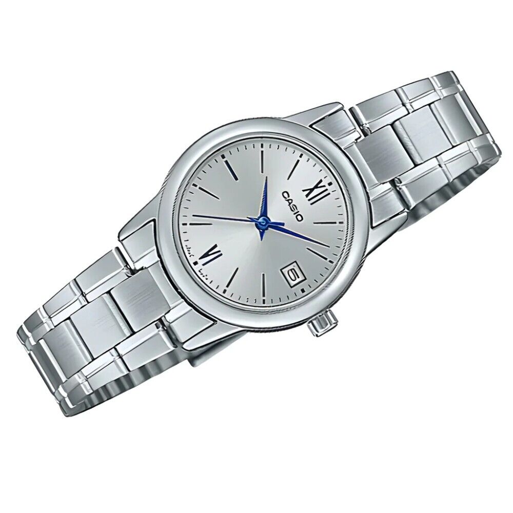 LTP-V002D-7B3UDF Casio Silver Dial Stainless Steel Analog Quartz Women's Watch. - Timecheck
