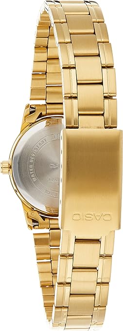 LTP-V002G-9B3UDF Casio Golden Dial Stainless Steel Analog Quartz Women's Watch. - Timecheck