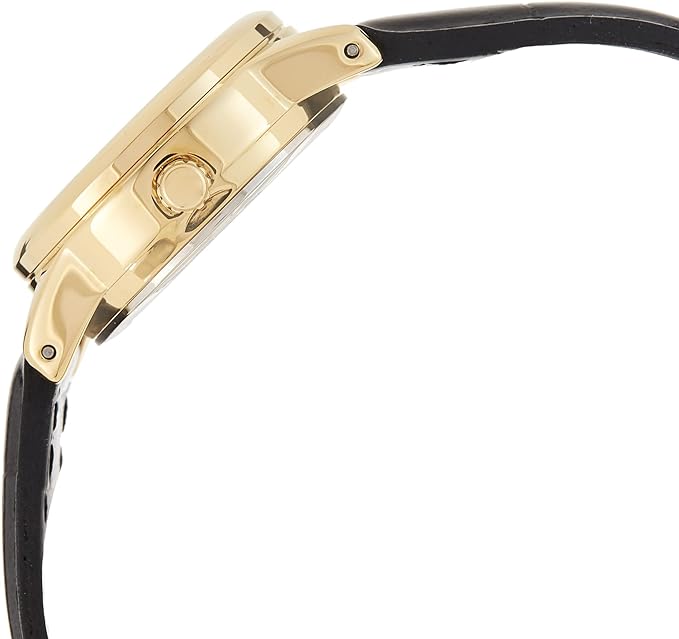 LTP-V002GL-7BUDF Casio White Dial Black Leather Strap Analog Quartz Women's Watch. - Timecheck