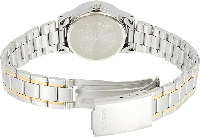 LTP-V002SG-9AUDF Casio Silver Stainless-Steel Analog Quartz Women's Watch. - Timecheck