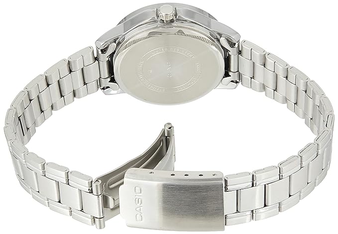 LTP-V004D-2BUDF Casio Blue Dial Stainless Steel Analog Quartz Women's Watch. - Timecheck